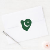 Sticker Cœur Pakistan Drapeau patriotique (Enveloppe)