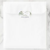 Sticker Cœur Palmiers exotiques (Sac)