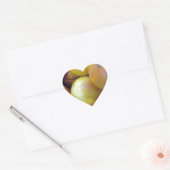 Sticker Cœur Pamplemousse rose (Enveloppe)