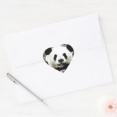 Sticker Cœur Panda (Enveloppe)
