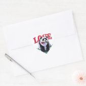 Sticker Cœur Panda Bear Saint Valentin (Enveloppe)