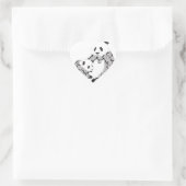 Sticker Cœur Panda Mother & Baby Club (Sac)