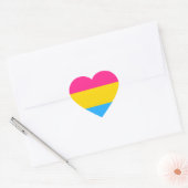 Sticker Cœur Pansexuel (Enveloppe)