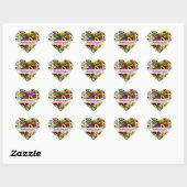 STICKER CŒUR PANSY BEAUTY PENSER À VOUS COEUR (Feuille)