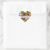 STICKER CŒUR PANSY BEAUTY PENSER À VOUS COEUR (Sac)