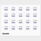 Sticker Cœur Papa cinq étoiles (Feuille)
