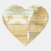 Sticker Cœur Papier Comptatif Comptabilité Comptable Comptable (Devant)