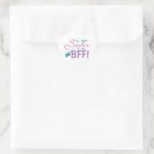 Sticker Cœur Papillon BFF petite soeur (Sac)