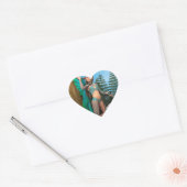 Sticker Cœur Papillon Fée (Enveloppe)