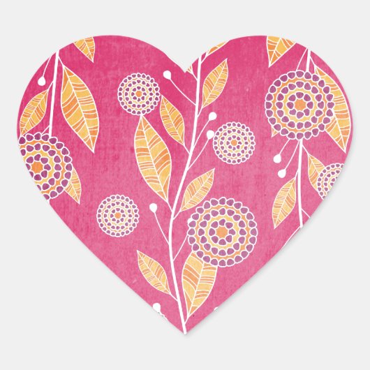 Sticker Cœur Paradis de la grenade (Devant)