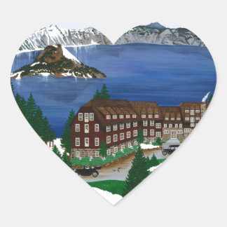 Sticker Cœur Parc national de Crater Lake