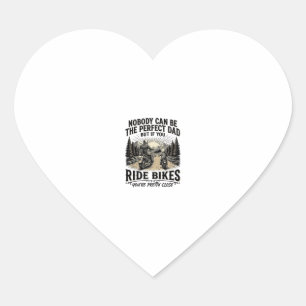 Sticker Cœur Parfait Papa Vélo Vélos Vintage Chemise Biker Desi
