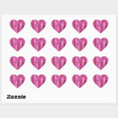 Sticker Cœur Parties scintillant Girl Rose Glitz (Feuille)