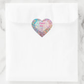 Sticker Cœur Parties scintillant Opal Holographie Collection mo (Sac)