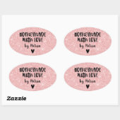 Sticker Coeur Parties scintillant Rose Amour Fait  (Feuille)