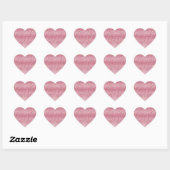 Sticker Cœur Parties scintillant rose Leopard Ombre (Feuille)