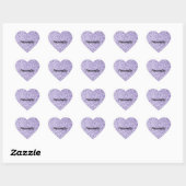Sticker Cœur Parties scintillant violet ultra violet brillant P (Feuille)