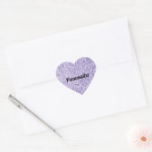 Sticker Cœur Parties scintillant violet ultra violet brillant P (Enveloppe)