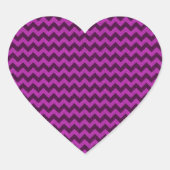 Sticker Cœur Parties scintillant Zag Purple Zig (Devant)