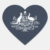 Sticker Cœur Passeport Australie (Devant)