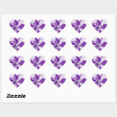 Sticker Cœur Passion violette (Feuille)