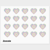 Sticker Cœur Pastel Floral Sprinkings (Feuille)