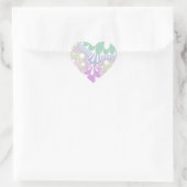 Sticker Cœur Pastel Rainbow Mod (Sac)