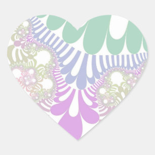 Sticker Cœur Pastel Rainbow Mod