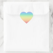 Sticker Cœur Pastel Rainbow Ombre (Sac)