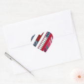 Sticker Cœur Patriotic (Enveloppe)