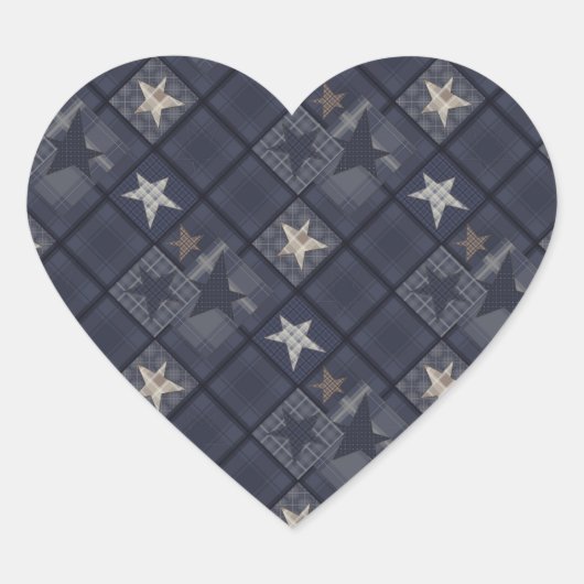 Sticker Cœur Patte bleue (Devant)