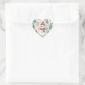 Sticker Cœur Pattern Scandinavian Snowman (Sac)