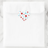 Sticker Cœur Patters de Bright Teal Turquoise (Sac)