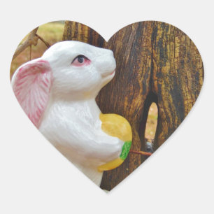 Sticker Cœur Pays Lapin de Pâques