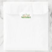 Sticker Cœur Pêcheur de truites (Sac)