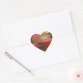 Sticker Cœur peinture Abstraite (Enveloppe)