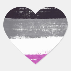 Sticker Cœur Peinture de fierté sexuelle