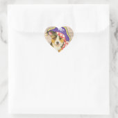 Sticker Cœur Pembroke Welsh Corgi Pirate (Sac)