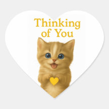 Pensée mignonne de vous chaton - Chat Fluffy