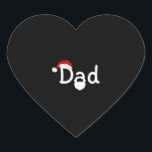 Sticker Cœur Père de Christma<br><div class="desc">Père de Christma</div>