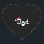 Sticker Cœur Père de Christma<br><div class="desc">Père de Christma</div>