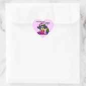 Sticker Cœur Père Noël appelée (Sac)