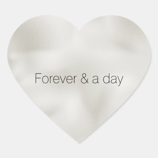 Sticker Cœur Perle Blanc Luxe (Devant)