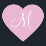 Sticker Cœur Perle rose Votre propre Mariage Monogramme<br><div class="desc">Monogrammes Mariages de concepteur Invitation Enveloppe Seals - les spécialistes Mariages demandent : quels sont les tarifs monogrammes? Ces sceaux d'invitation personnalisés et de taille parfaite sont idéaux pour les invitations de monogramme mariage en plus de la papeterie mariage supplémentaire. - Trouver Les Accessoires Monogrammes Mariages - Votre Propre Mariage...</div>