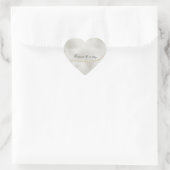 Sticker Cœur Perles Blanc Luxe (Sac)