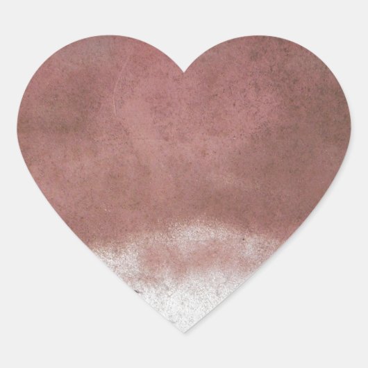 Sticker Cœur personnalisé de luxe rose et blanc (Devant)