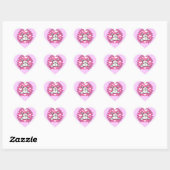 Sticker Cœur Personnaliser (Feuille)