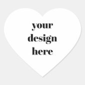 Sticker Cœur Personnaliser ou Customiser (Devant)
