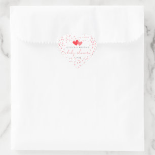 Sticker Cœur Petit amour Valentine Baby shower Favoriser