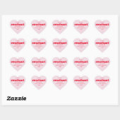 Sticker Cœur Petit amour Valentines's Day Baby shower (Feuille)
